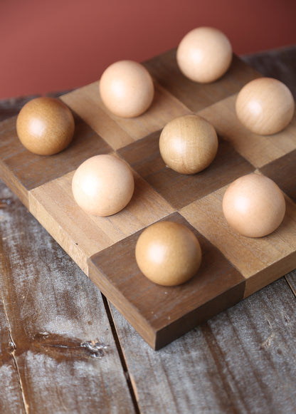 Wooden Tic Tac Toe Boardgame