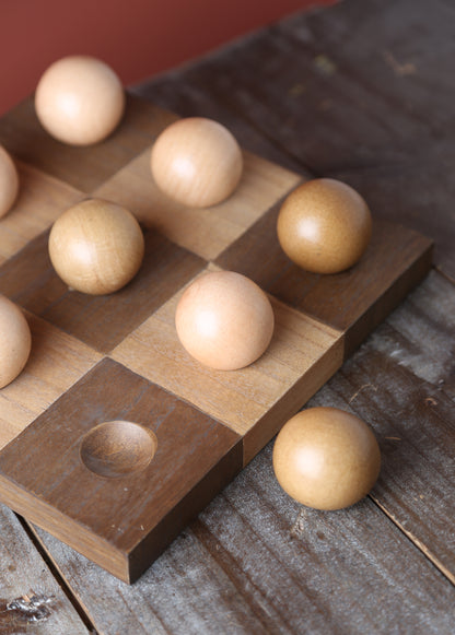 Wooden Tic Tac Toe Boardgame