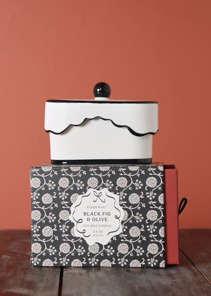 Cherie Black Fig &amp; Olive Soy Candle 5.5oz
