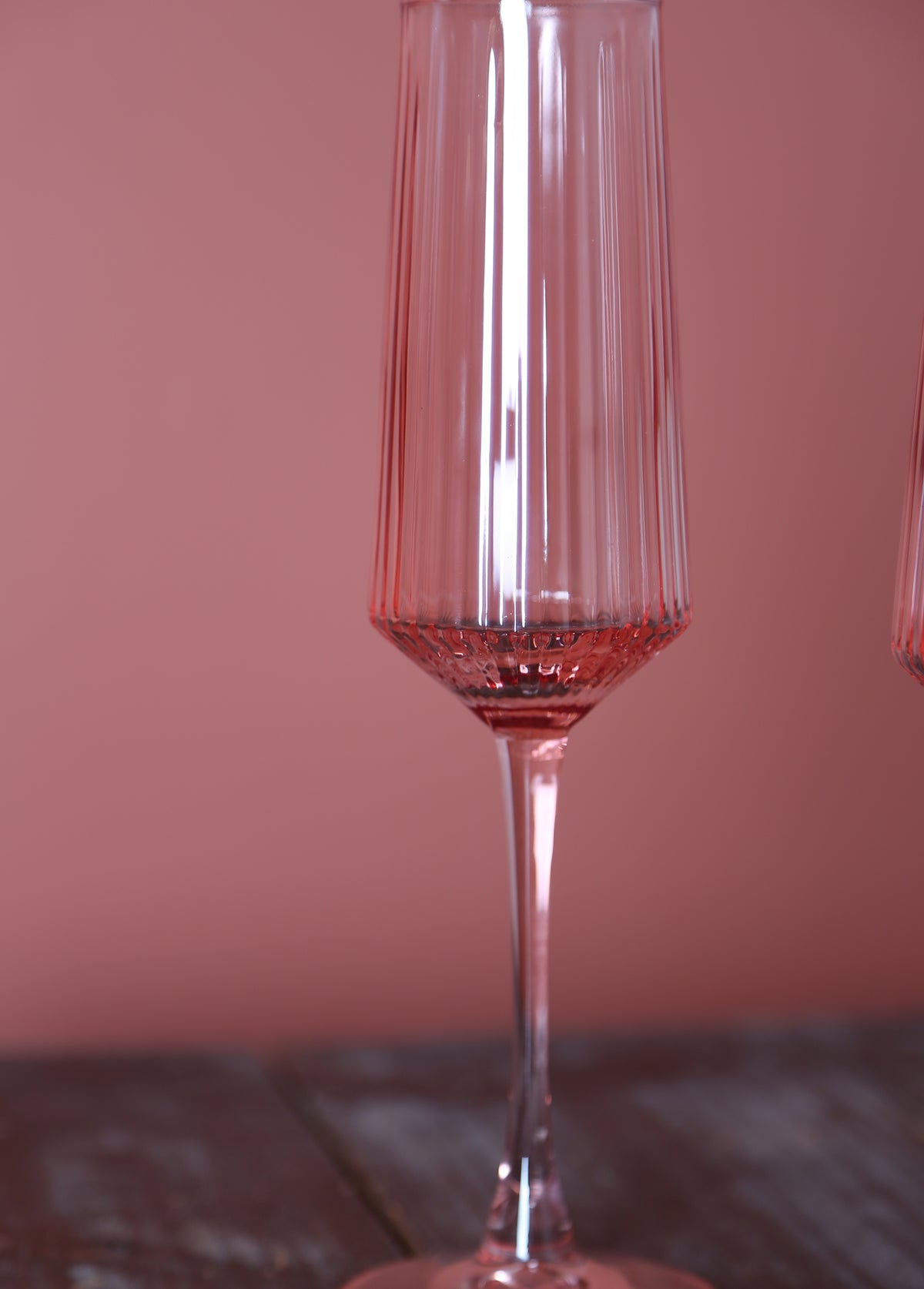 Luna Champagne Flutes - Set of 2 - Blush