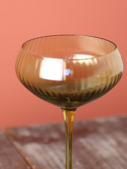 Lou Coupe Glasses - Set of 2 - Olive