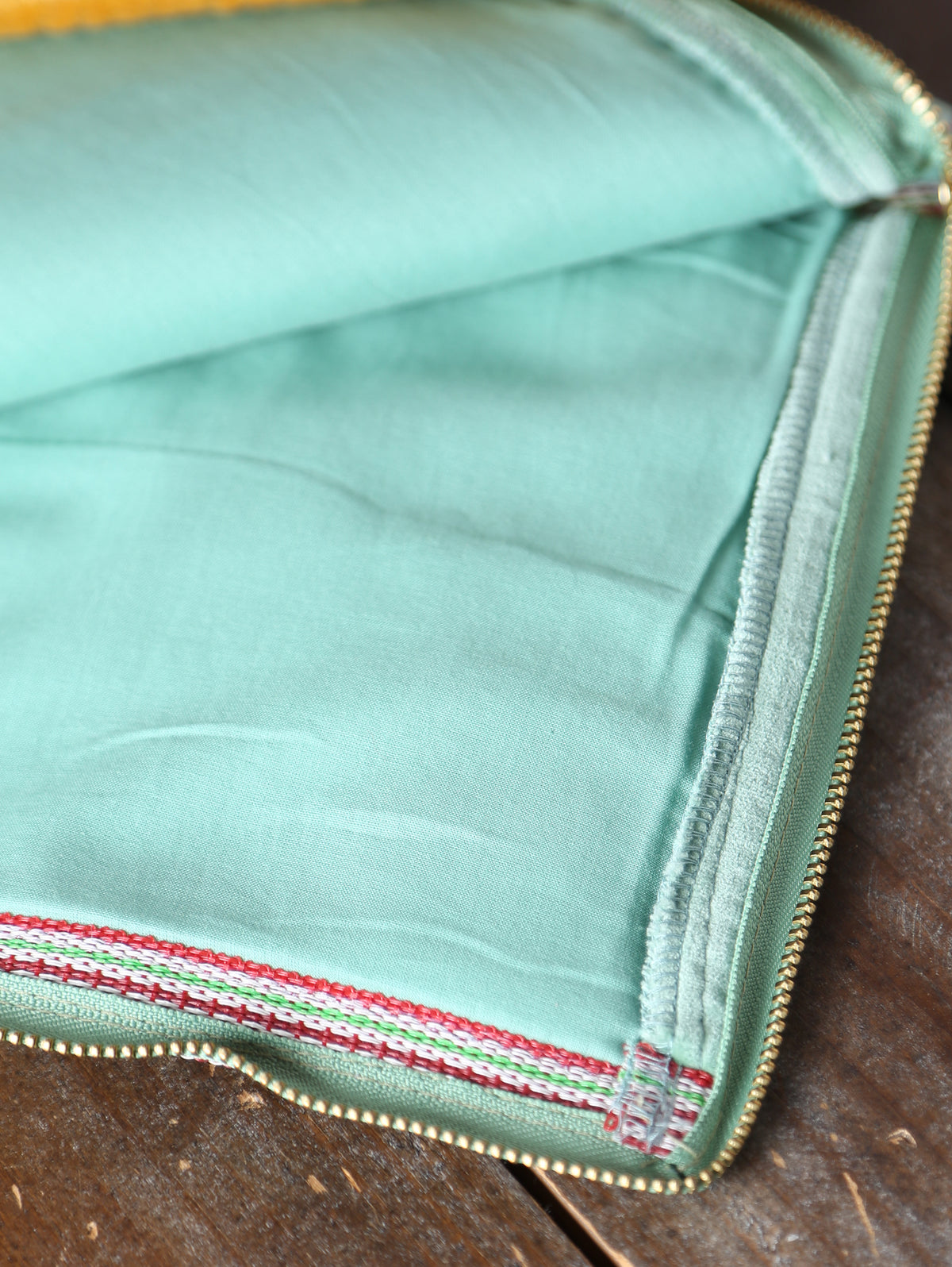 Embroidered Velvet Ipad Sleeve - 2 Colours Available