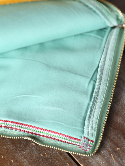 Embroidered Velvet Ipad Sleeve - 2 Colours Available
