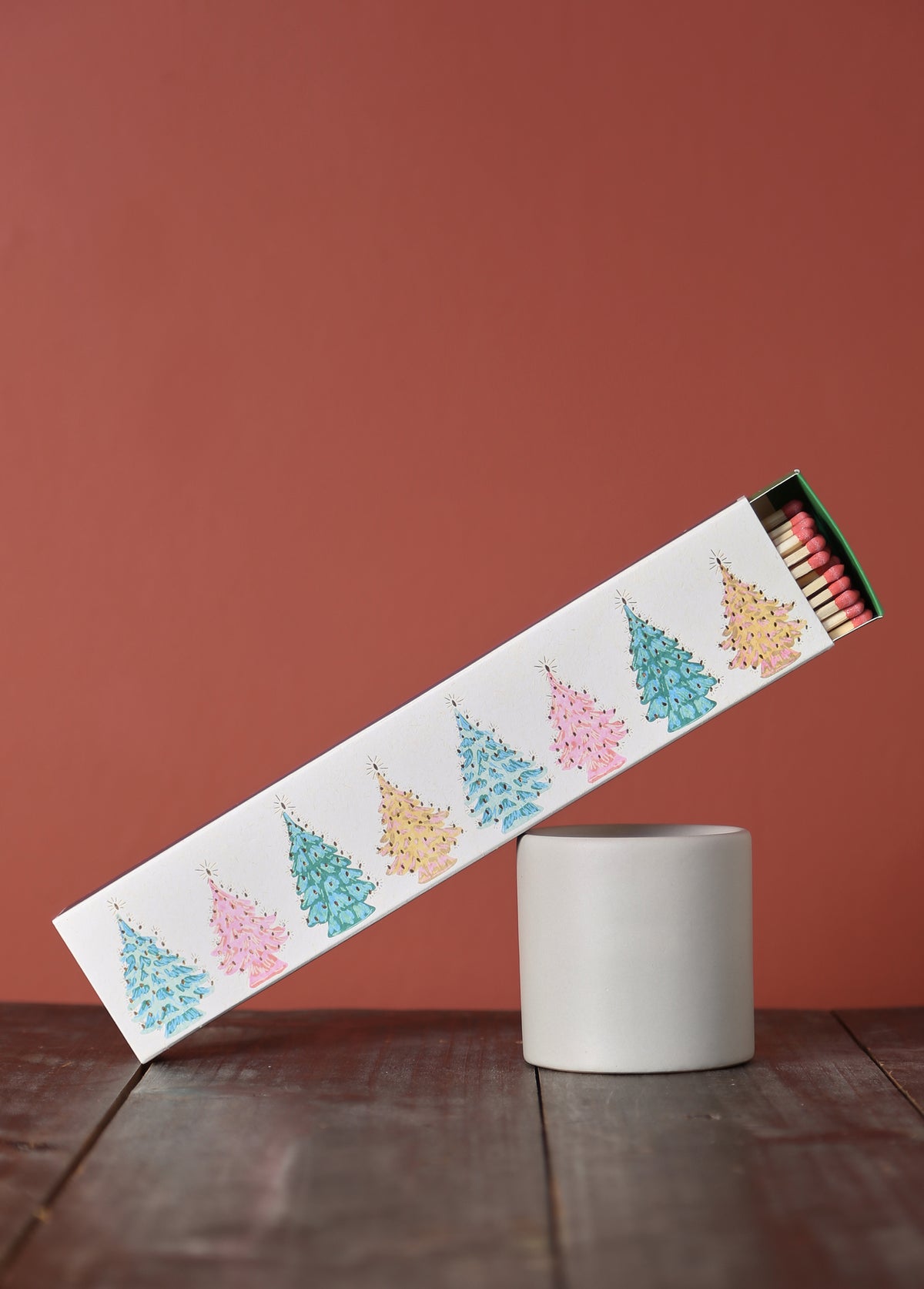 Festive Firs - Slender Boxed Matches