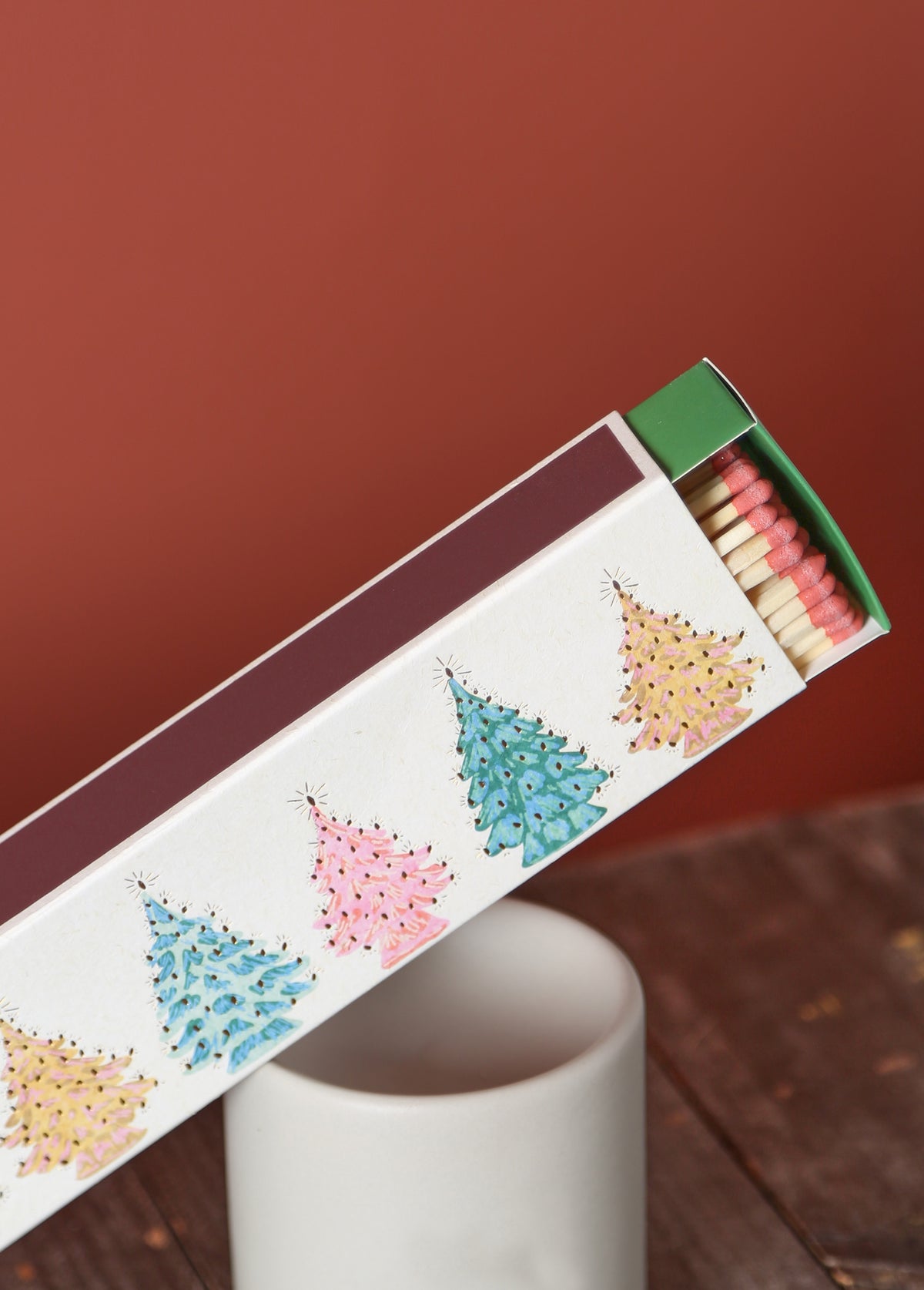 Festive Firs - Slender Boxed Matches
