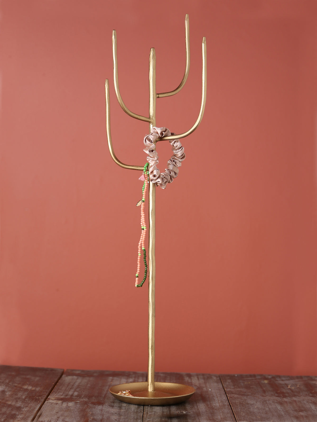 Hand Forged Layered Jewellery Stand - Brass