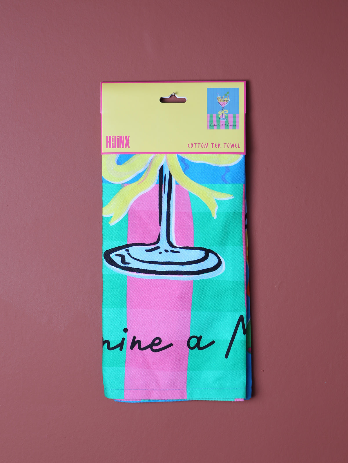 Hijinx Tea Towel - Martini please