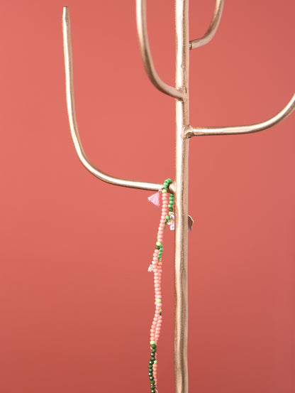 Hand Forged Layered Jewellery Stand - Brass