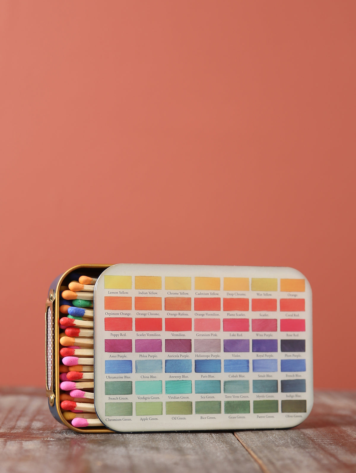 Matches in Enamel Tin  - Nomenclature of Colours