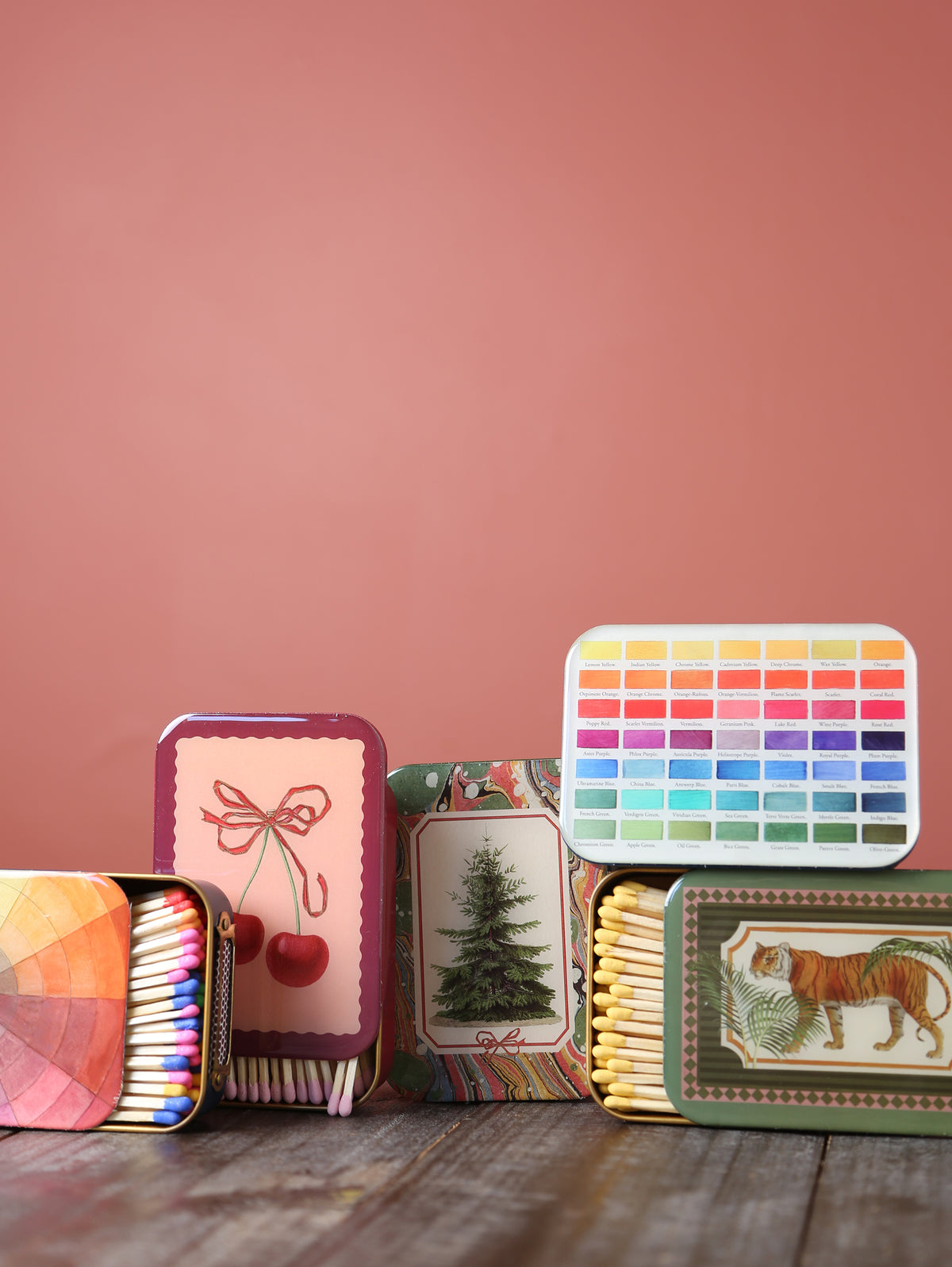 Matches in Enamel Tin  - Nomenclature of Colours
