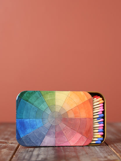 Matches in Enamel Tin  - Colour Wheel