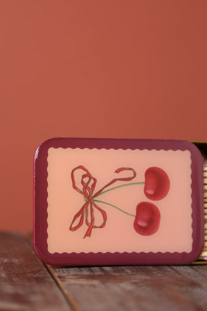 Matches in Enamel Tin  - Cherries