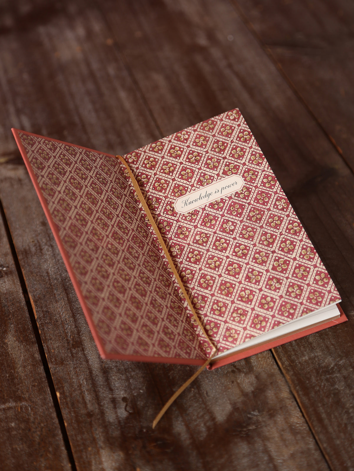 Slim Lined, Inspirational Quote Notebook - Clay