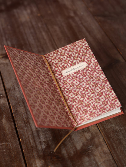 Slim Lined, Inspirational Quote Notebook - Clay