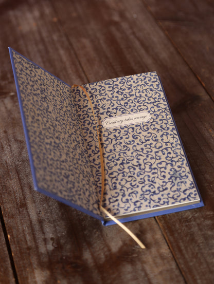 Slim Lined, Inspirational Quote Notebook - Blue