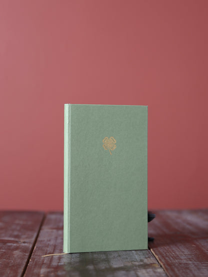 Slim Lined, Inspirational Quote Notebook- Green