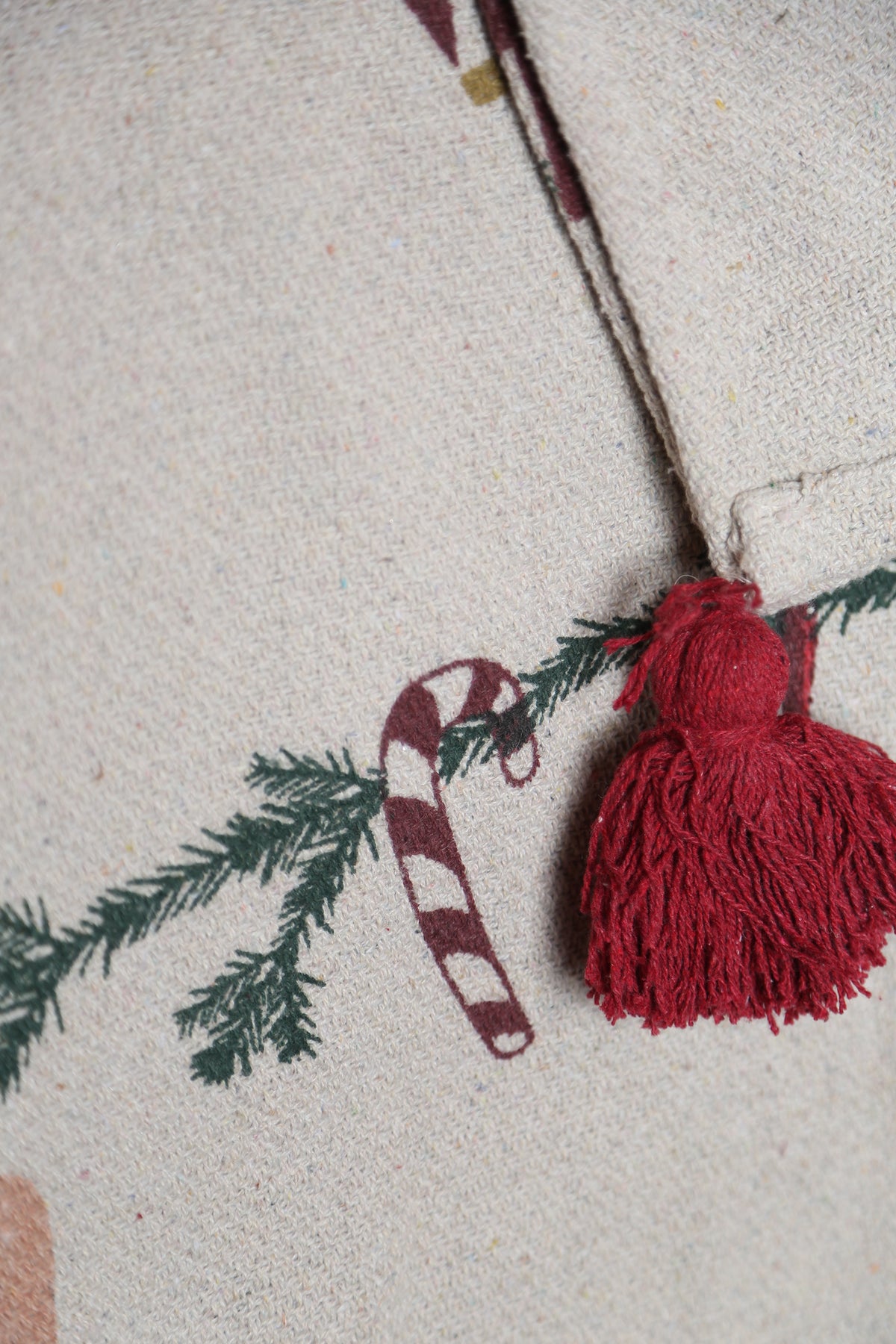 Festive Throw - Patterned - Recycled Cotton - Swag