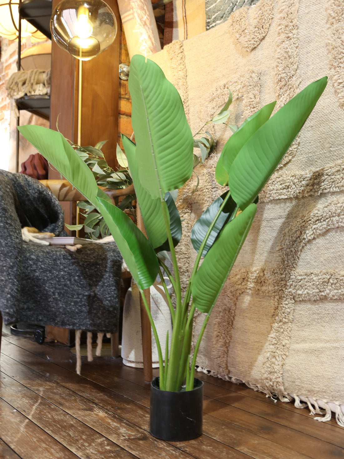 Faux Potted Strelitzia - Real Touch - 2 Sizes Available