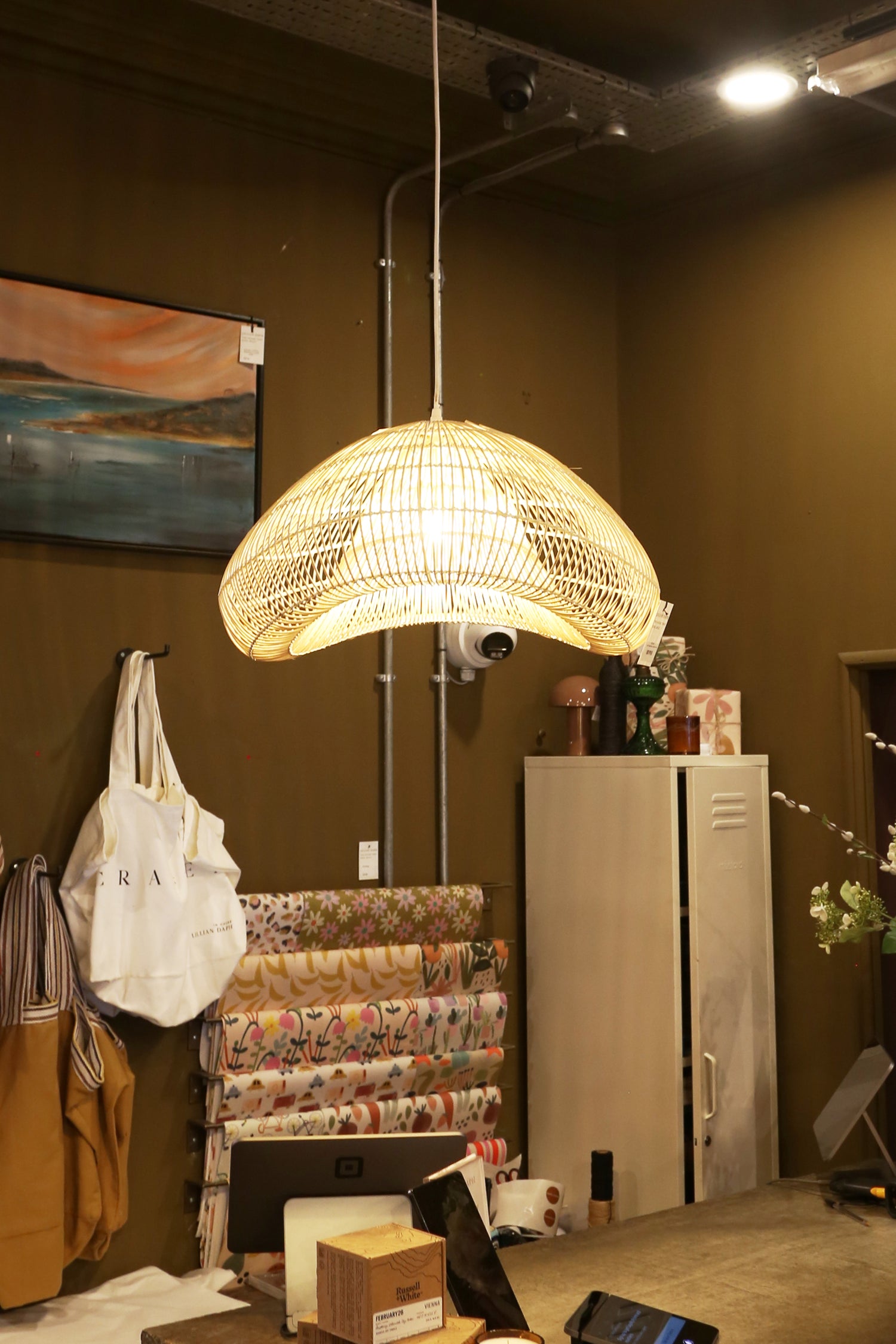 Janzur Hanging lamp - rattan natural