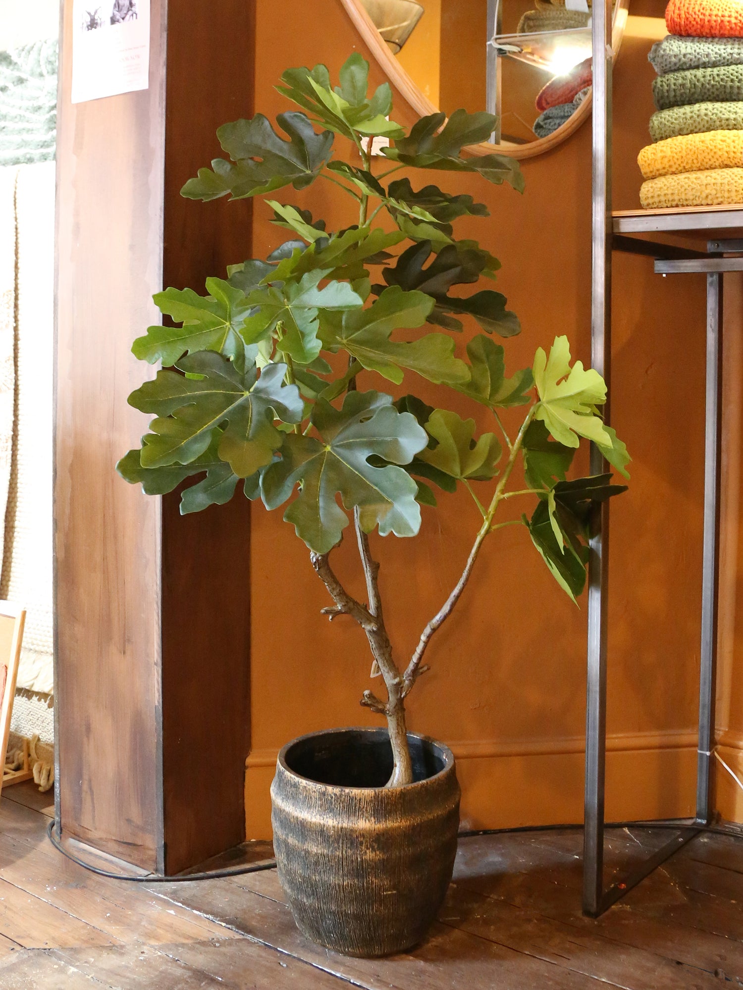 Large Faux Fig Tree In Pot