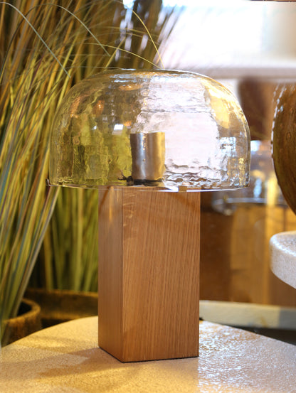Mabe Textured Table Lamp - Clear