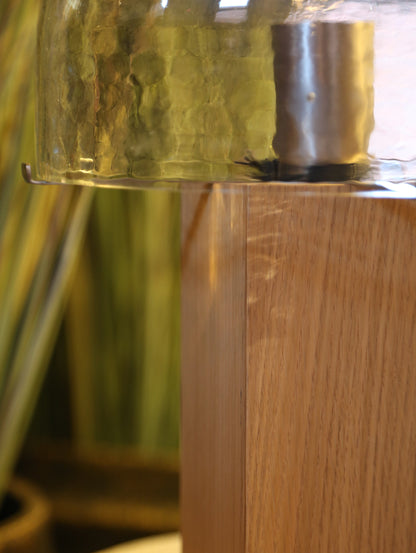Mabe Textured Table Lamp - Clear