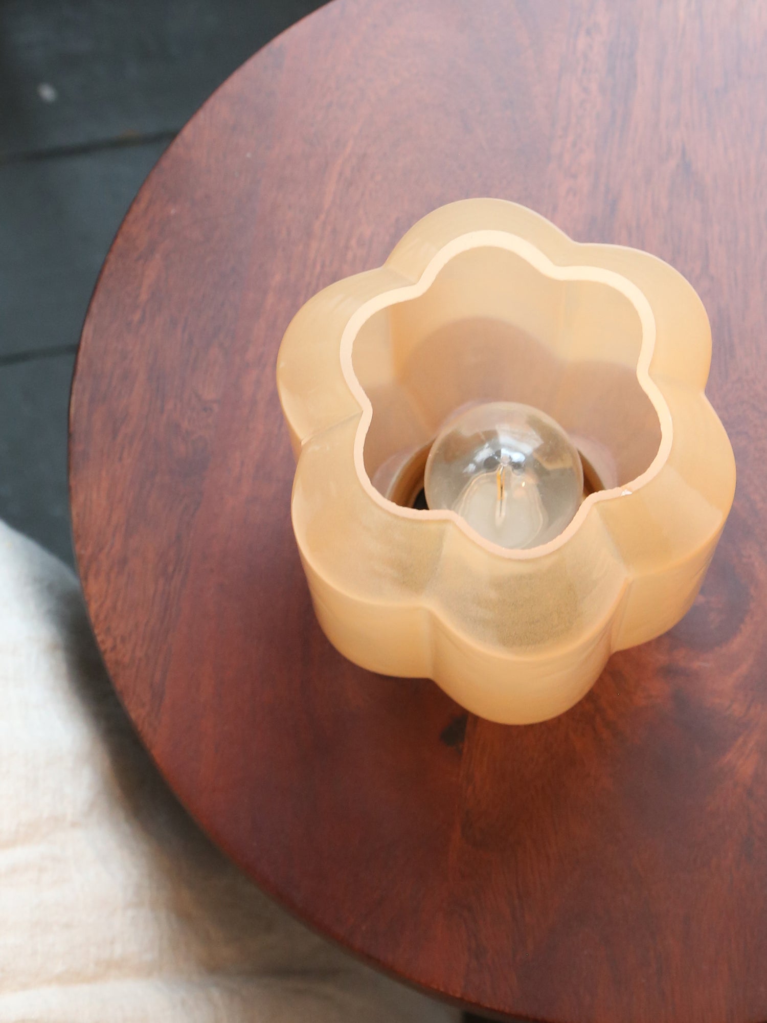 Yvias Table lamp - LED glass - Orange &amp; Gold