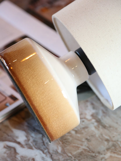 Nina Linen Table Lamp - Beige