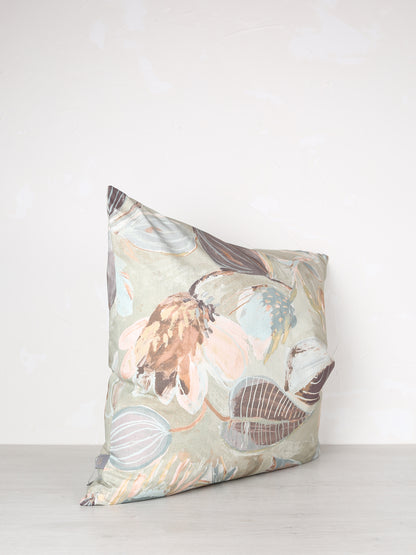 Inez Printed Cushion - Pistachio - 58 X 58cm