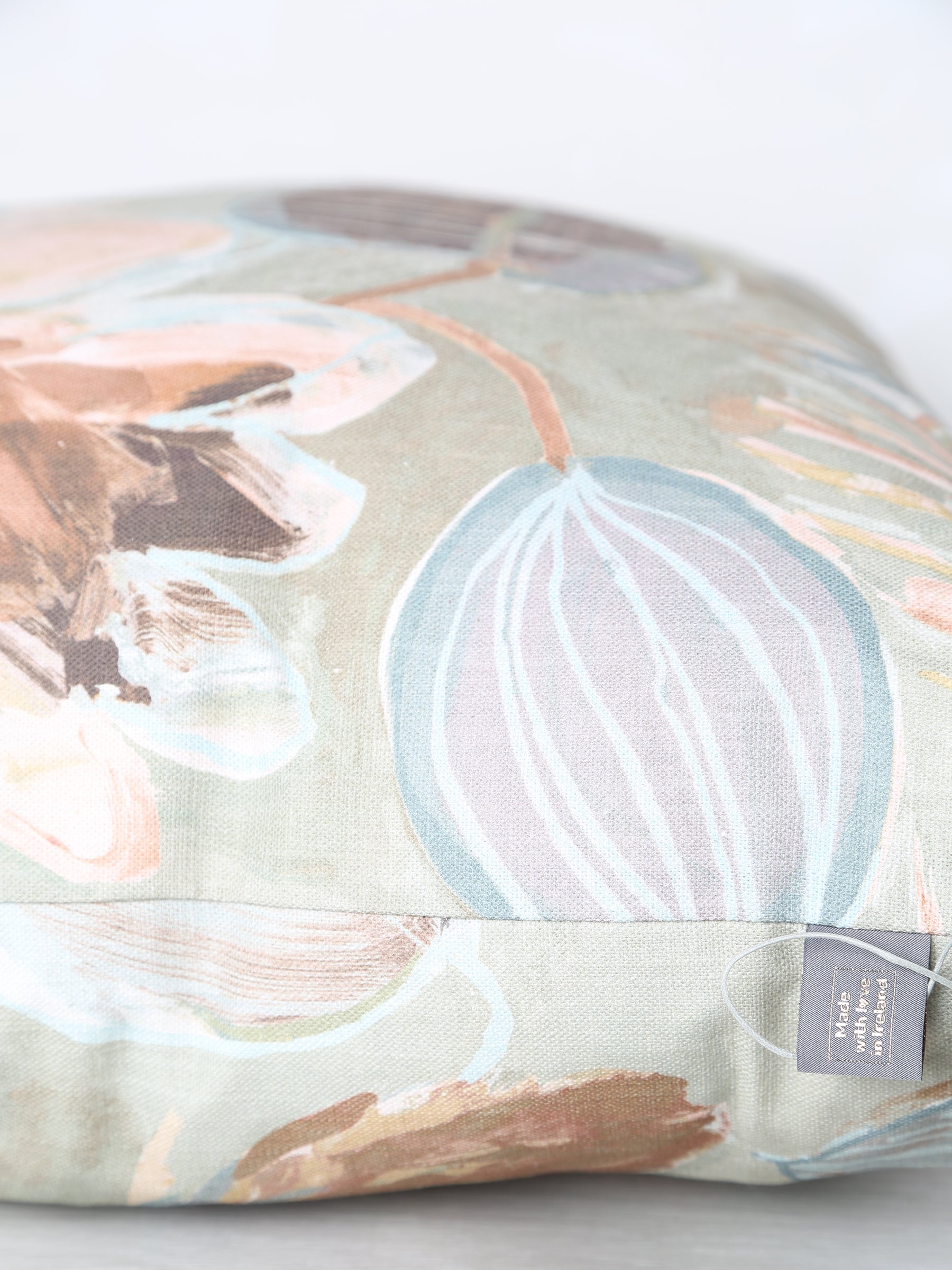 Inez Printed Cushion - Pistachio - 58 X 58cm