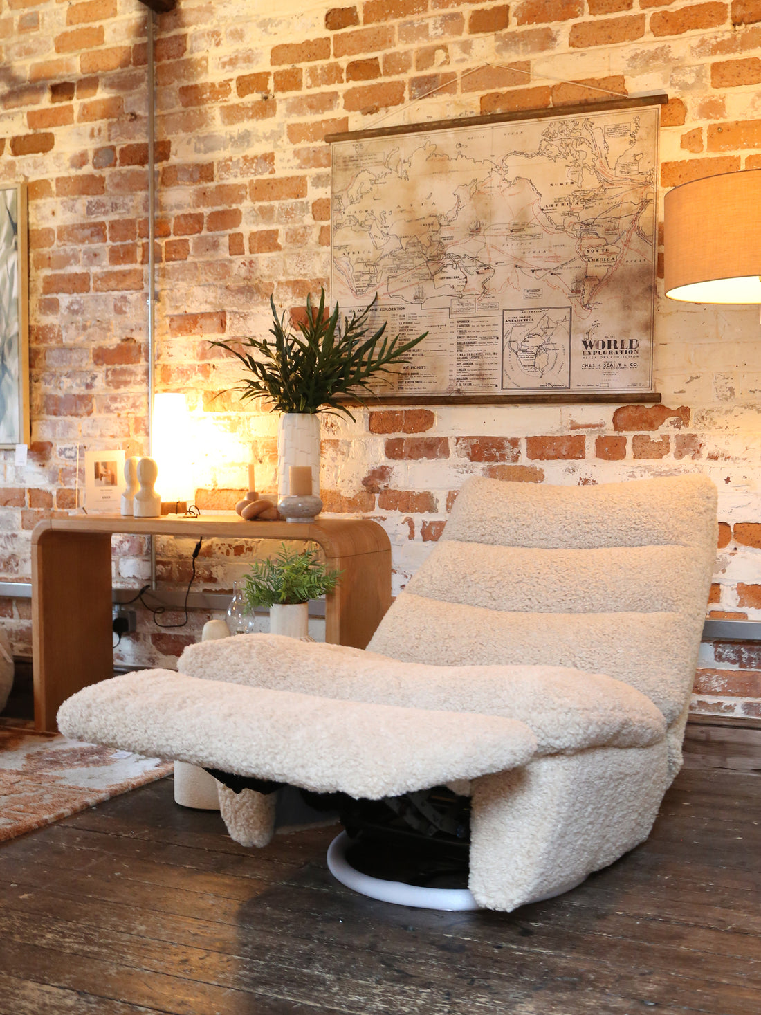 Fable Faux Shearling Reclining Chair