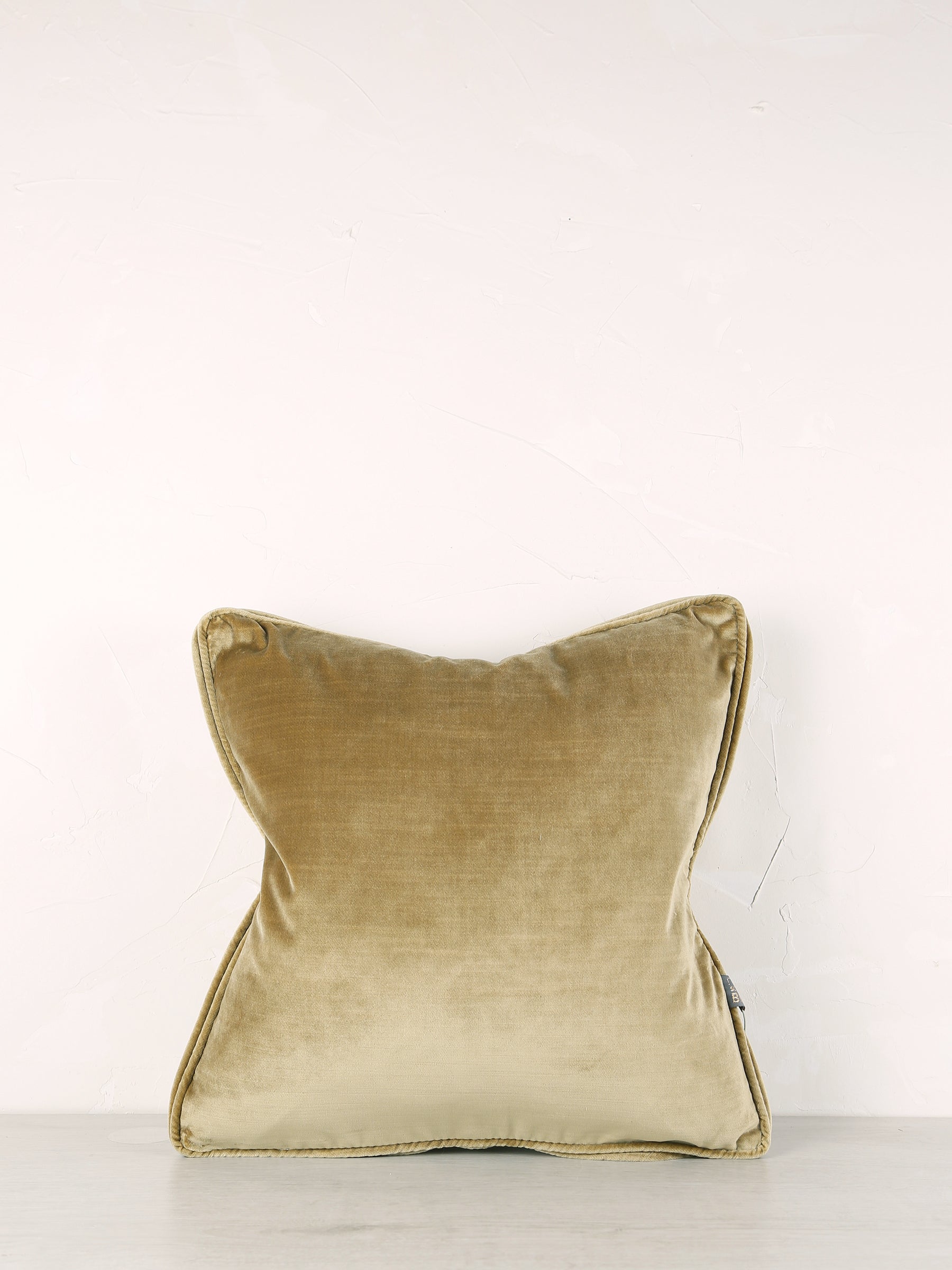 Darcy Velvet Cushion - Dusty Olive - 43 X 43cm