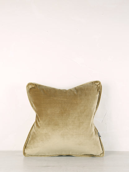 Darcy Velvet Cushion - Dusty Olive - 43 X 43cm