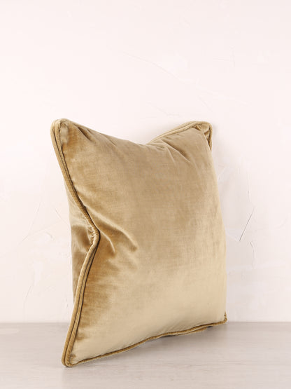 Darcy Velvet Cushion - Dusty Olive - 43 X 43cm