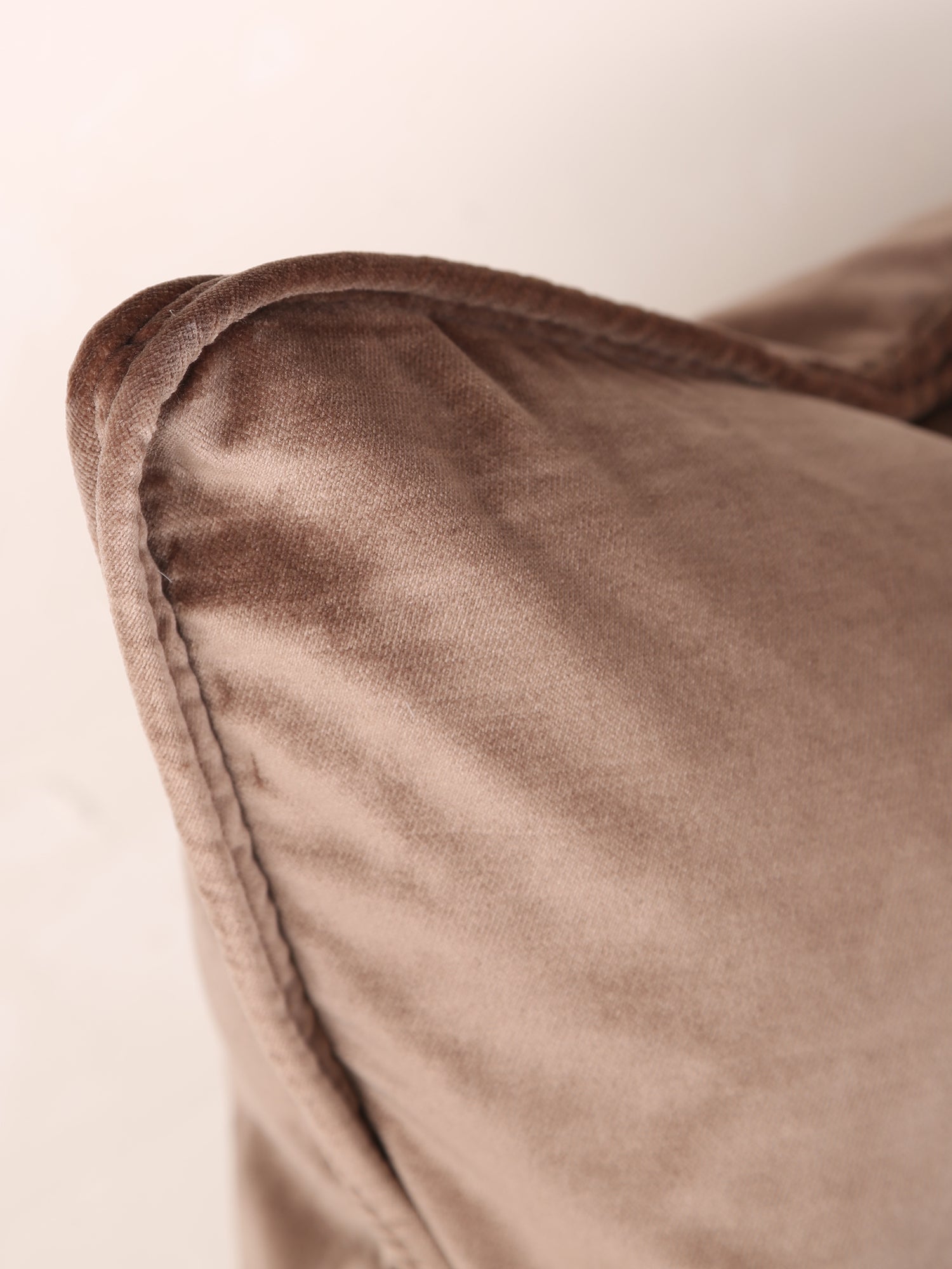 Darcy Velvet Cushion - Cappuccino - 43 X 43cm