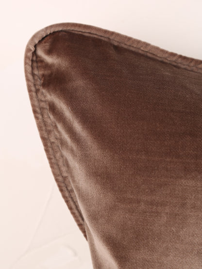 Darcy Velvet Cushion - Cappuccino - 43 X 43cm