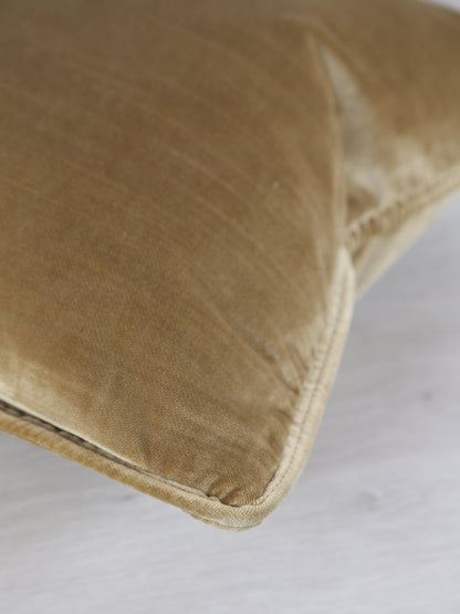 Darcy Velvet Cushion - Dusty Olive - 43 X 43cm