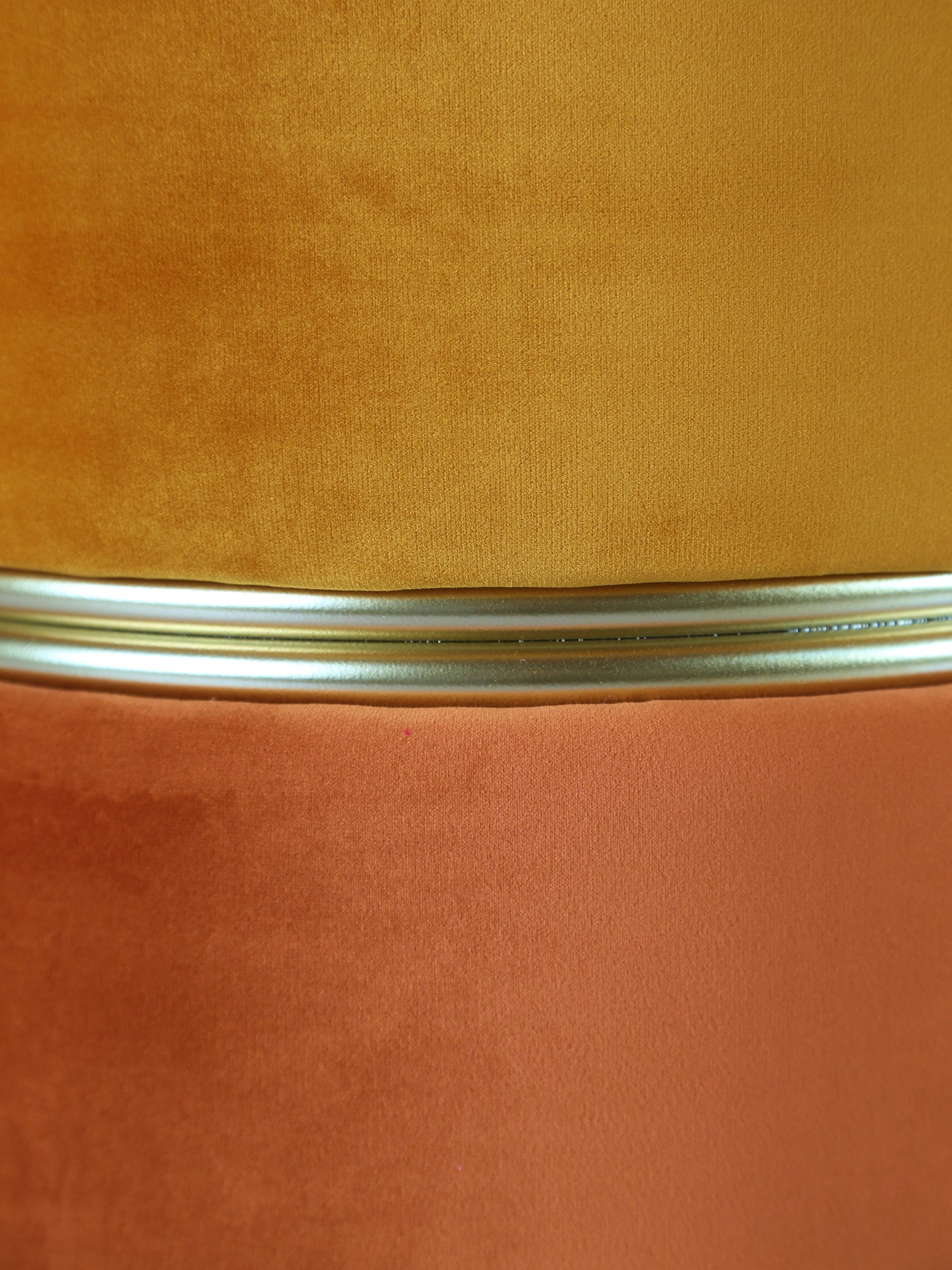 Sun Mustard Plush Velvet Bubbly Stool