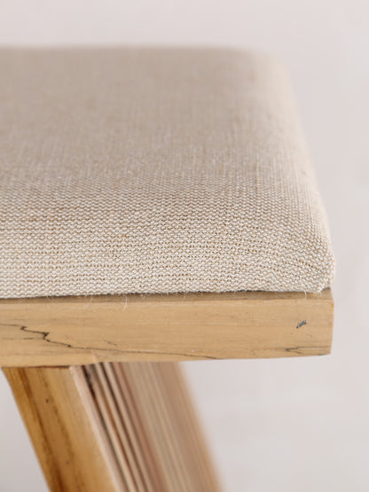 Djia Interlocking Teakwood Stool