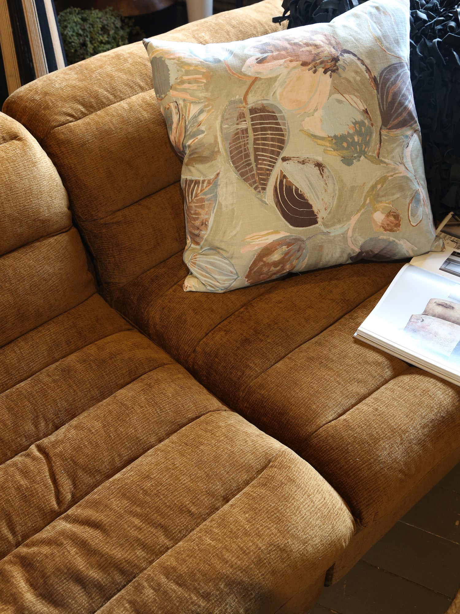 The Addison Velvet Sofa - Caramel Mocha (June Delivery)