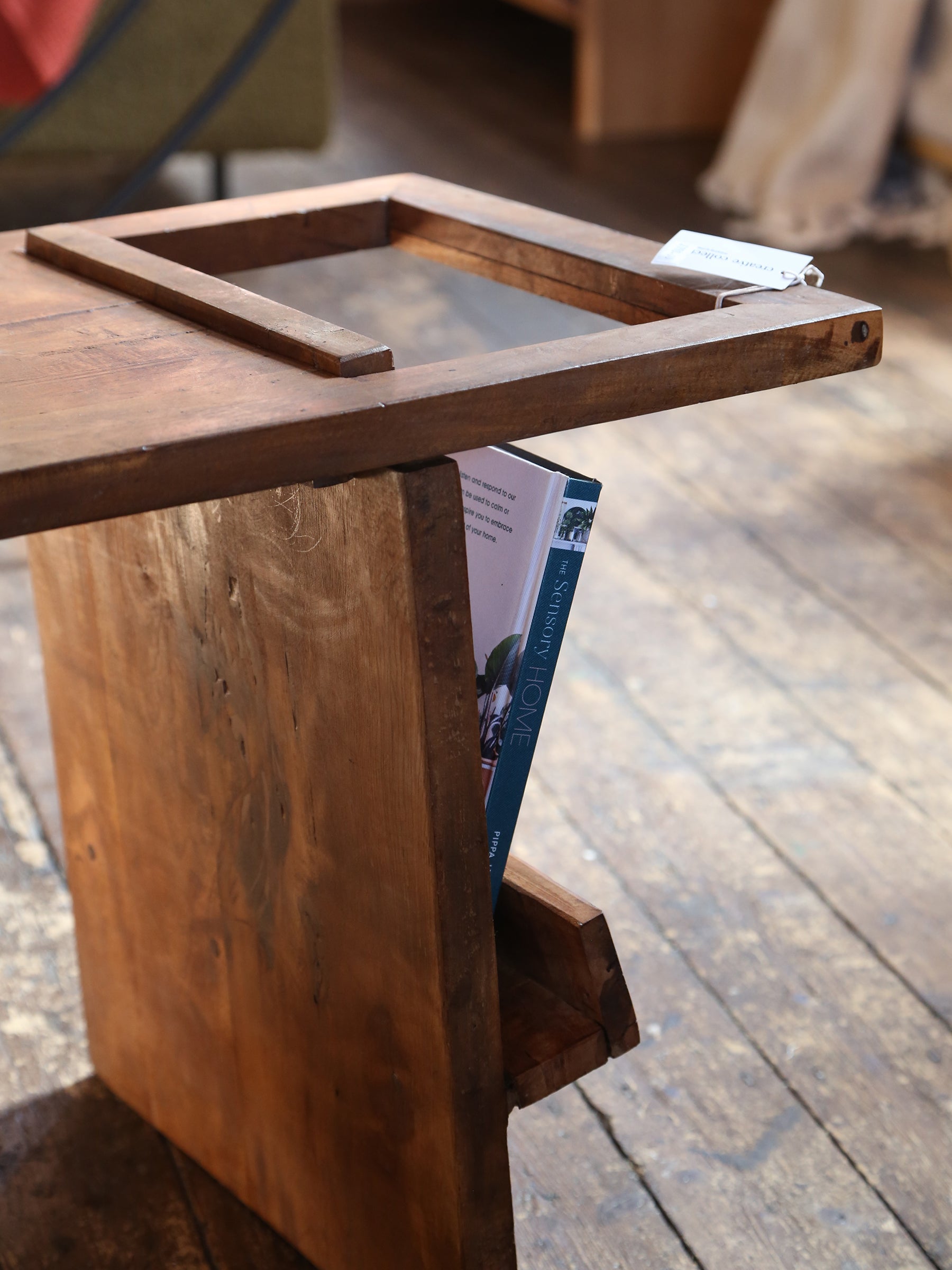 Villum Rustic Side Table - Reclaimed Wood