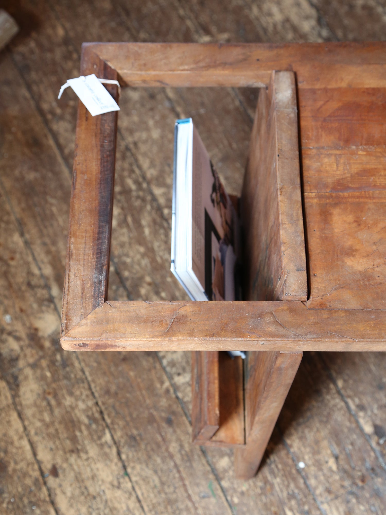 Villum Rustic Side Table - Reclaimed Wood