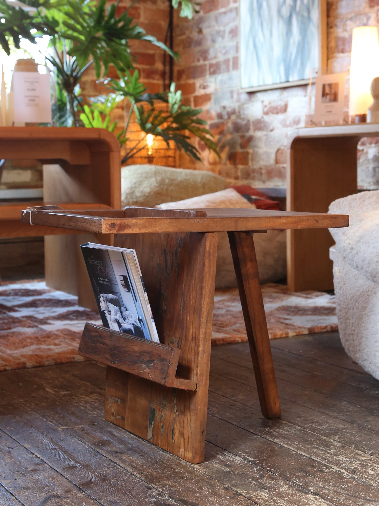 Villum Rustic Side Table - Reclaimed Wood