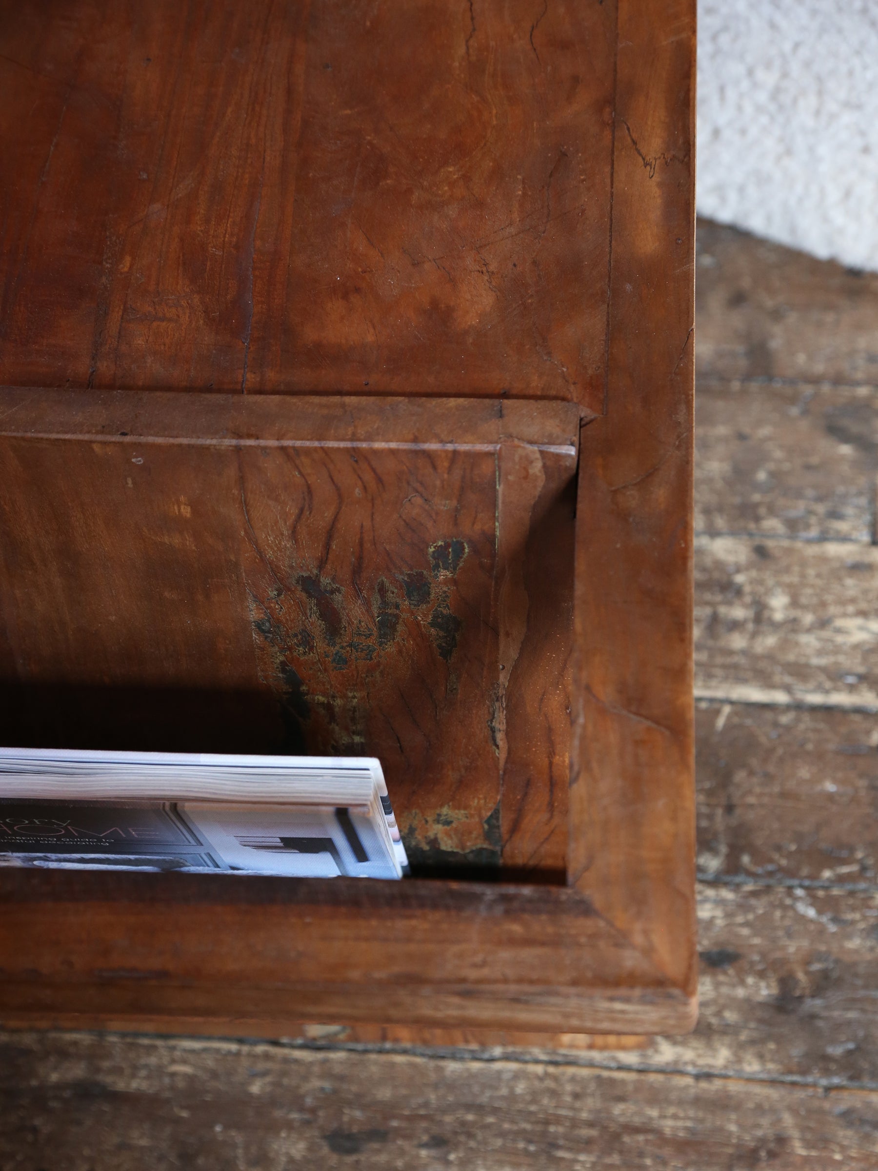 Villum Rustic Side Table - Reclaimed Wood