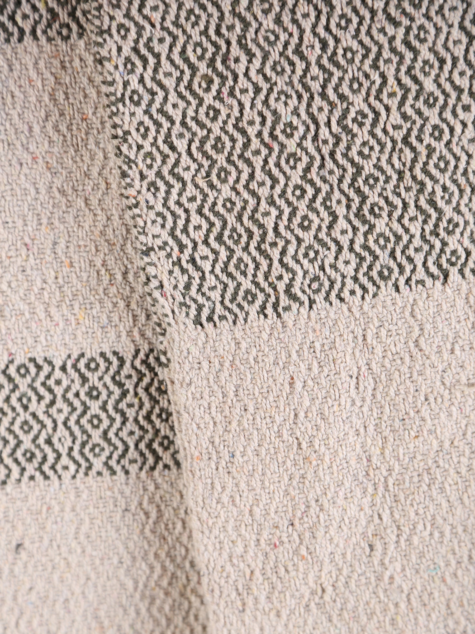 Fidan - Recycled Cotton Throw - Printed Green