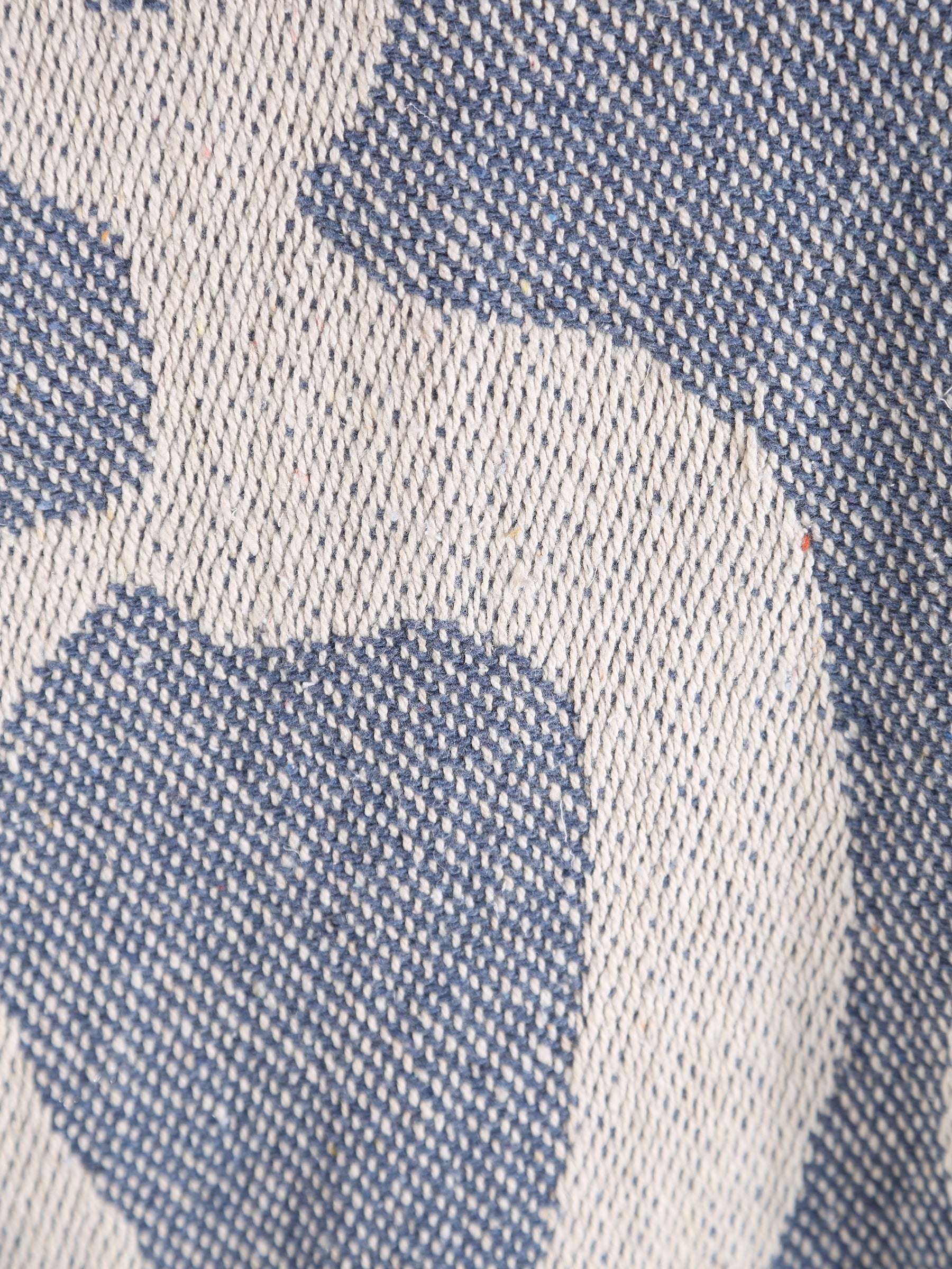 Tille - Printed Recycled Cotton Throw - Blue