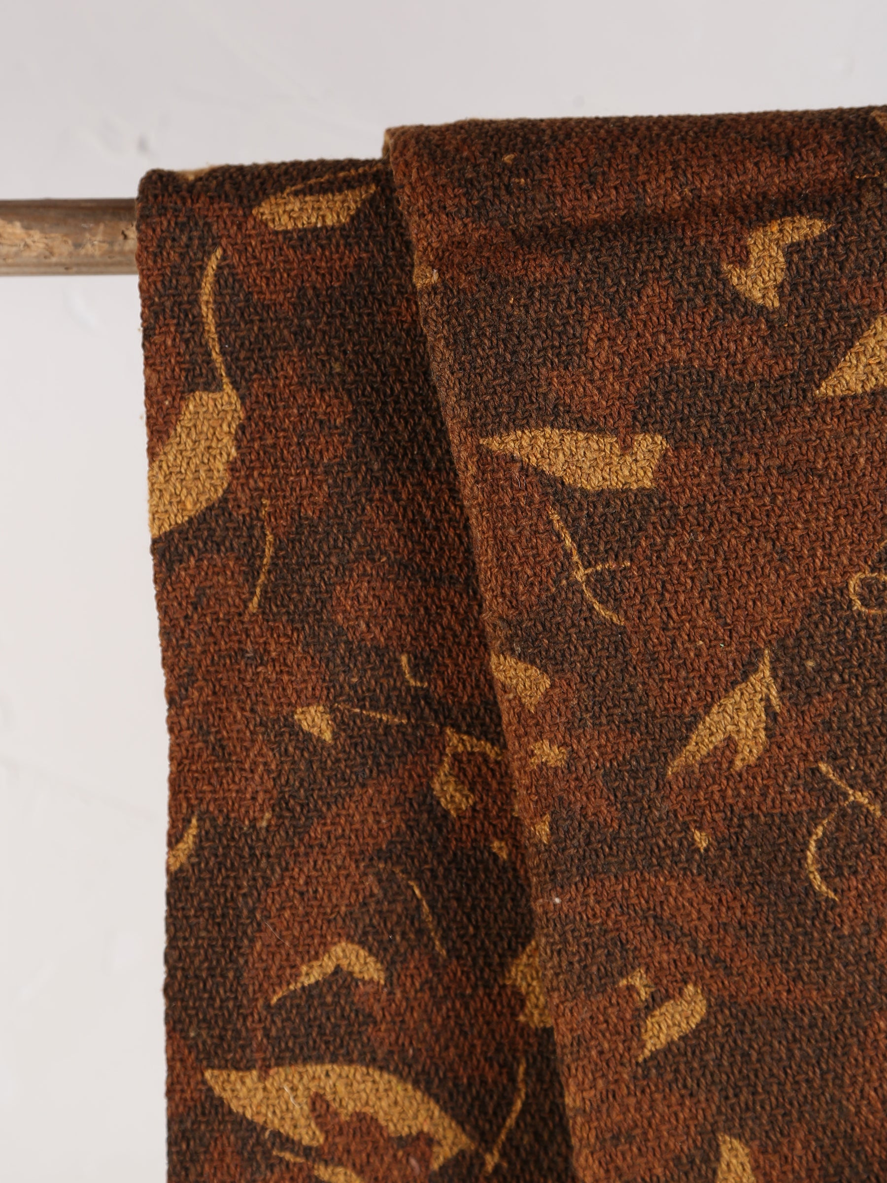 Gana - Recycled Cotton Throw - Ochre, Brown