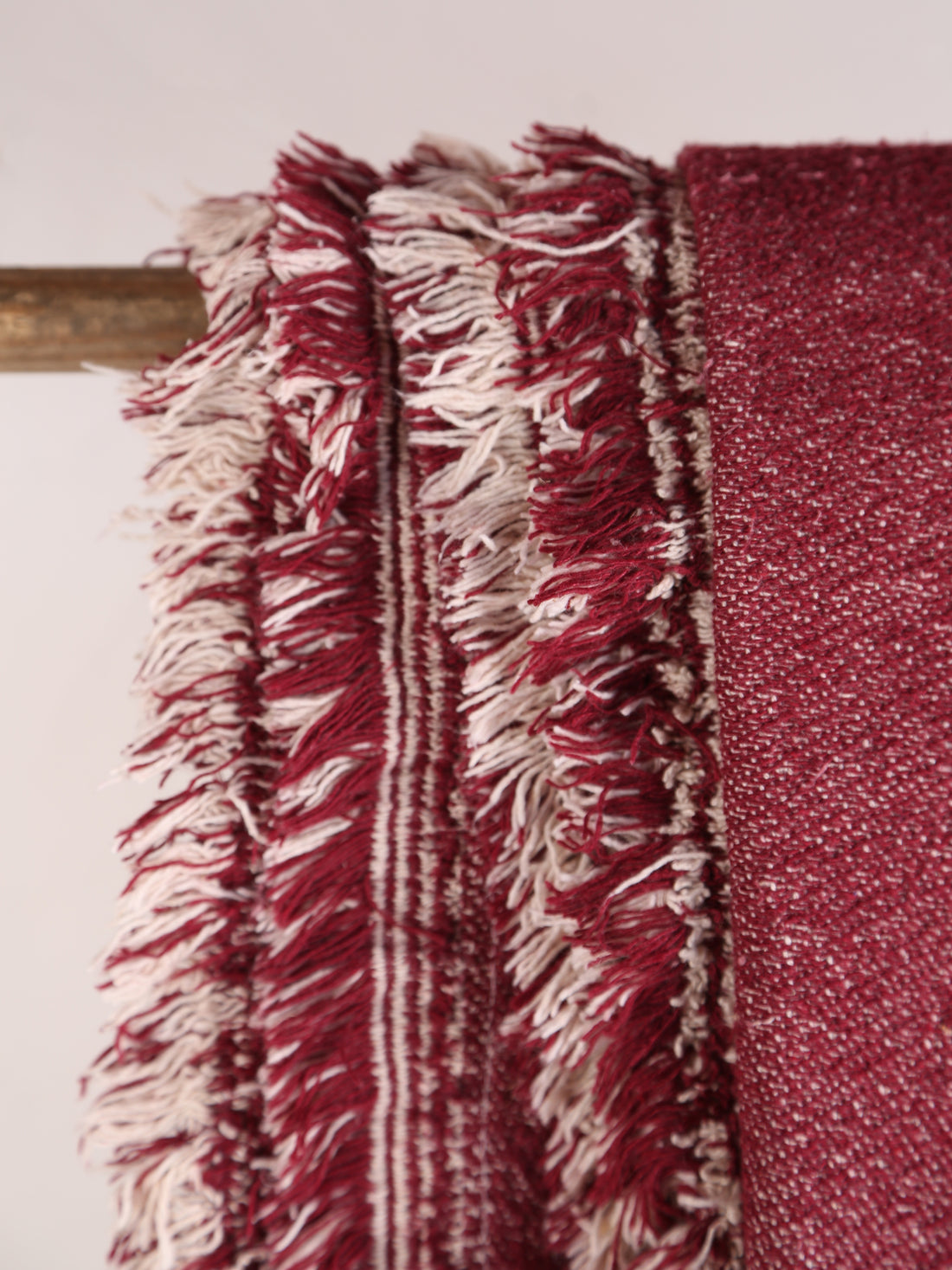Olica Throw - Burgundy, Purple, Red - Recycled Cotton