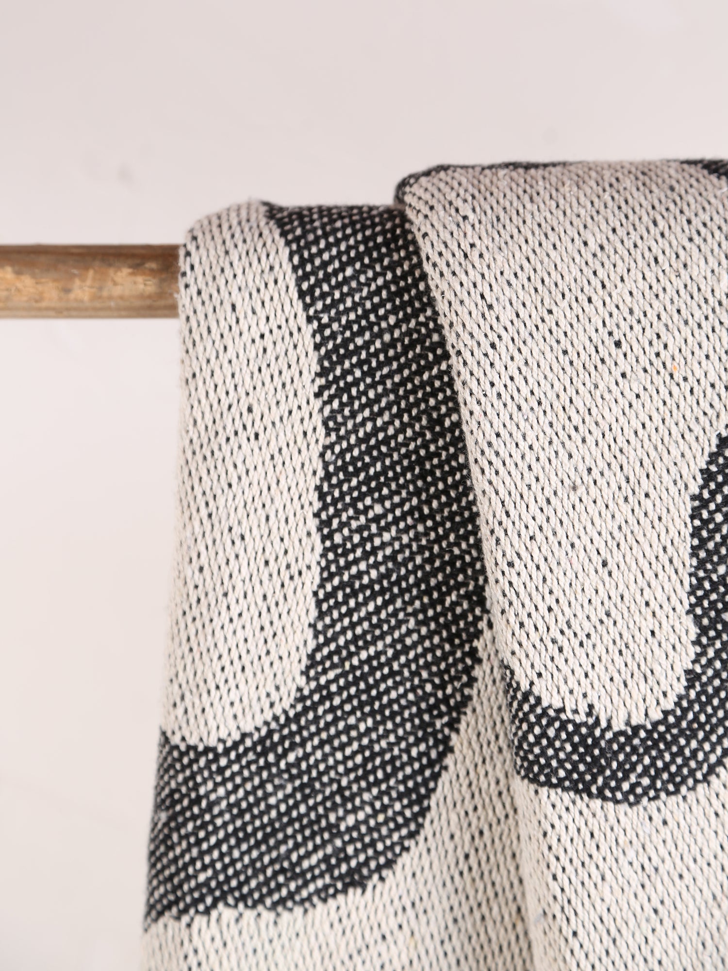 Tille - Printed Recycled Cotton Throw - Black