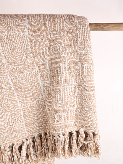 Bresso Throw - Brown - Recycled Cotton